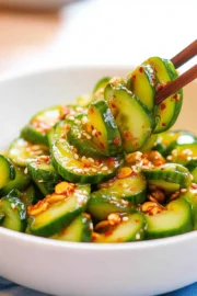 Tik Tok Korean Cucumber Salad - Spicy Cucumber Salad Asian