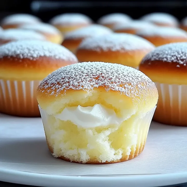Fluffy Japanese Cotton Cheesecake Cupcakes - Crisp Tastes