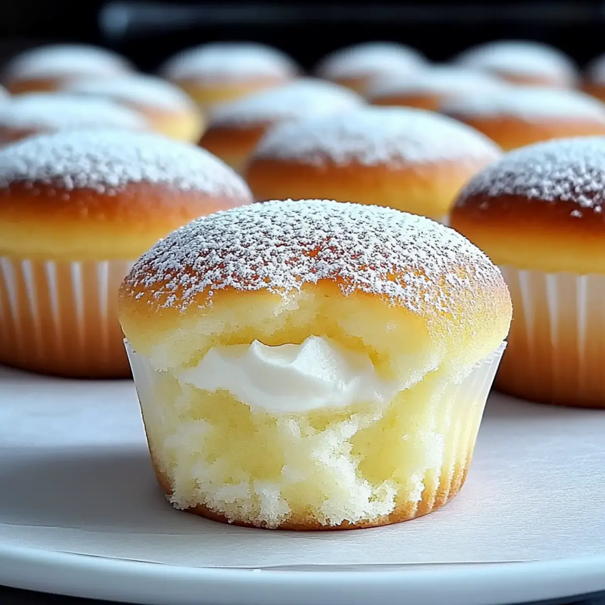 Fluffy Japanese Cotton Cheesecake Cupcakes - Crisp Tastes