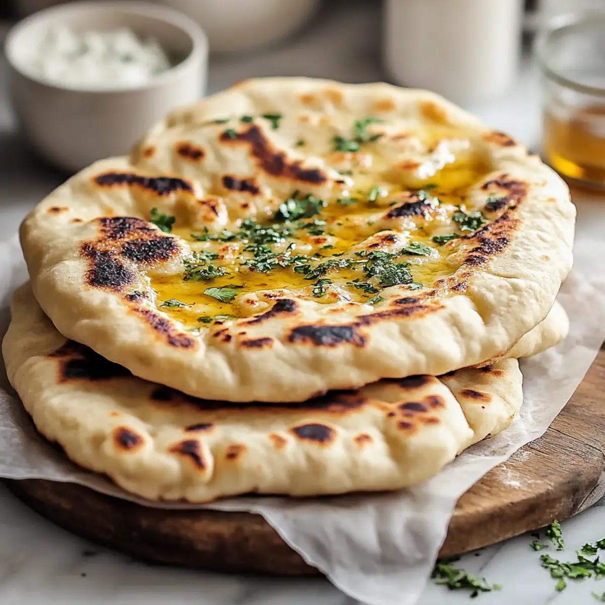 Cottage Cheese Garlic Naan 🥖